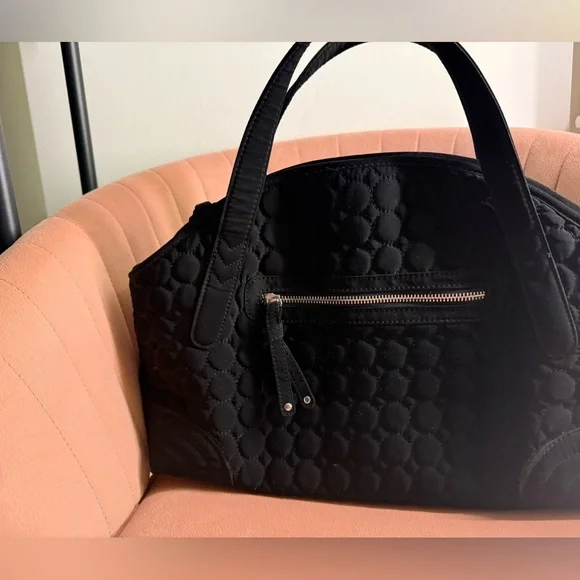 Vera Bradley Black Quilted Shoulder Bag - Picture 3 of 5